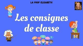 Les consignes de classe en français  Niveau A1 de FLE [upl. by Oilalue14]