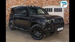 202222 LAND ROVER DEFENDER 110 P400E XDYNAMIC HSE IN SANTORINI BLACK METALLIC WITH BLACK LEATHER [upl. by Aber371]