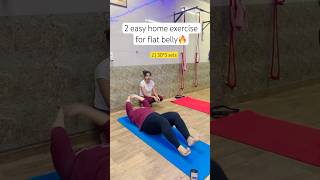 2 easy exercise for flat belly🔥shorts trending youtubeshorts abs workout fitness ytshorts [upl. by Arama]