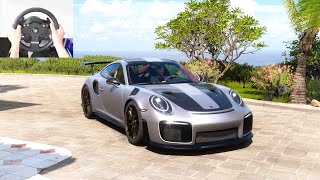 1000HP Porsche 911 GT2 RS  Forza Horizon 5 Steering Wheel  Shifter Gameplay [upl. by Esma141]