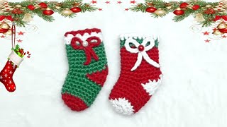 🧦 BOTA O CALCETIN NAVIDEÑO  CALENDARIO DE ADVIENTO  DIA 2  TUTORIAL PASO A PASO 🧦 [upl. by Hnilym]