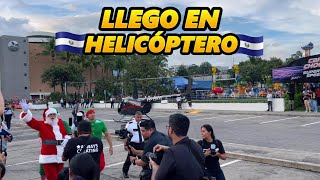 SANTA LLEGO en HELICOPTERO a EL SALVADOR [upl. by Trilbi27]