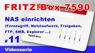 FRITZBox 7590 NAS einrichten inklusive Fernzugriff ext Festplatte als Netzlaufwerk Freigabe 11 [upl. by Assinna84]