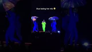 Dua Lipa Drops Microphone On Stage While Performing [upl. by Grosz24]