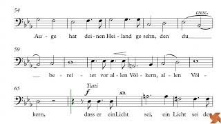 Mendelssohn Felix  Herr nun lassest du  Guide Voix  Basse [upl. by Ap589]