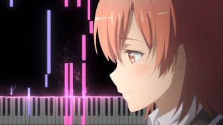 Oregairu Season 3 Episode 6 OST  Tsunagitometa Sekai Piano Cover Visualizer [upl. by Swaine]