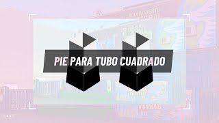 Pie para tubo cuadrado [upl. by Ardekan394]