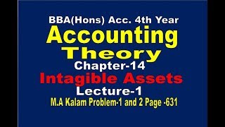 Intangible Assets  Accounting Theory  Intangible AssetsChapter14  Lecture1 [upl. by Yaeger933]