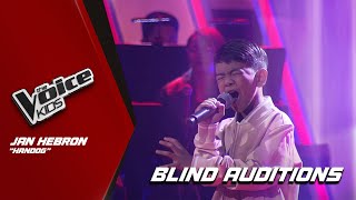 The Voice Kids Jan Hebron performs ‘Handog’ with his angelic voice Blind Auditions [upl. by Tavish]