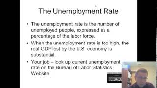 Principles of Macroeconomics Unemployment part 1 [upl. by Essirehs]