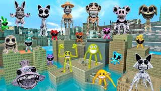 🏪 Flooded Big City Zoonomaly Monsters Roblox Innyume Smileys Stylized Spartan Kicking in Gmod [upl. by Nert]