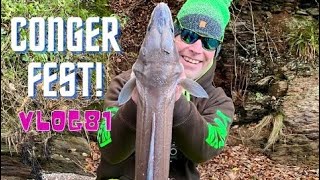 Sea Fishing Uk  Conger Fest  Winter Conger Fishing Campaign  Madness on the River  Vlog81 [upl. by Nawed836]