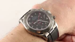 Rolex Cosmograph Daytona Rubber Strap 116519 Luxury Watch Review [upl. by Vasilek]