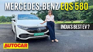 2022 MercedesBenz EQS 580 review  Indias best EV  First Drive  Autocar India [upl. by Veronika503]