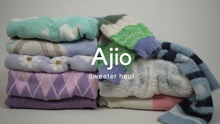 10 Cozy Sweaters From Ajio  Ajio Sweater Haul [upl. by Ytoc]