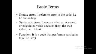 What are Syntax Error Systematic Error Functions and Packages [upl. by Eintirb]