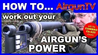 HOW TO check your airguns power ft Combro Cb625 chrono [upl. by Harikahs926]