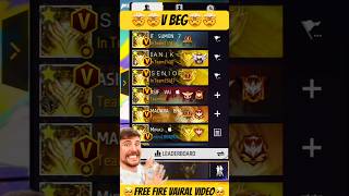 Bangladesh top 10 YouTuber V beg took🥺 freefire farukvai garenafreefire youtubeshorts [upl. by Rhea]