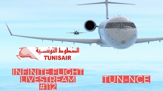 Infinite Flight Livestream  Tunisair Express  Bombardier CRJ900  TunisTUNNiceNCE [upl. by Lejeune]