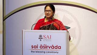 Address by Chairperson Dr Silpi Sahoo at SAI Asirvada 2024 [upl. by Johppah]