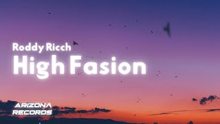 High Fashion  Roddy Ricch Clean  Lyrics [upl. by Donatelli]