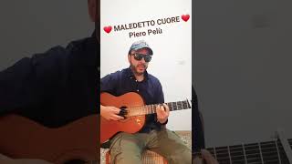 Piero Pelù MALEDETTO CUORE Arpeggio e accordi [upl. by Adirehs]