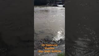 Jaz Opatowice  Stan 1300  1609 powodz odra wroclaw [upl. by Sokin573]