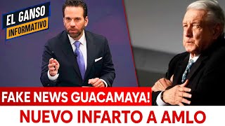 FAKE NEWS GUACAMAYA NUEVO INFARTO A AMLO [upl. by Lally]