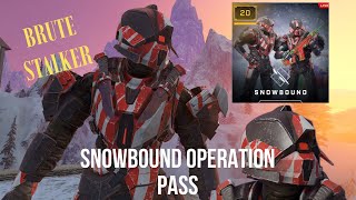 Free Brute stalker armour  Snowbound Full Pass  Halo Infinite [upl. by Varney]