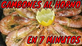 ✅✅GAMBONES al HORNO😱 LANGOSTINOS ✅✅ EN 7 MINUTOS✅✅✅gambónesalhorno navidadrecetas [upl. by Hamilton381]