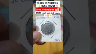 MOEDA DE 10 CRUZEIROS DE 1984  MAPA 🛣️ Todos os VALORES de MBC à PROOF Brazil Coin  Higtways 💲✨ [upl. by Emersen]