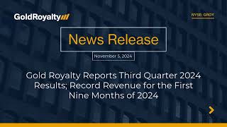 •→NEWS←• Report Third Quarter 2024 Results Record Revenue for the First Nine Months of 2024 [upl. by Armillia841]