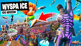 100 WIDZÓW na WYSPĘ ICE w OG REMIX Fortnite gość SZAMAN [upl. by Brunhild]