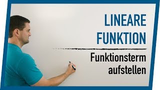 Lineare Funktionen  Funktionsterm aufstellen mit 2 Punkten  Mathe by Daniel Jung [upl. by Analart985]