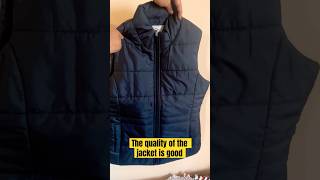 Unboxing amp Review women Sleeveless Jacket reviewtime Unboxsingyoutubeshorts  jacketsformen [upl. by Silletram]