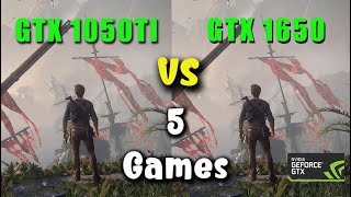 GTX 1050 TI vs GTX 1650  Test in 5 Games in 2024 [upl. by Tomchay332]