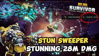 Stun Sweeper DEMOLISHING Hazard 5  Deep Rock Galactic Survivor Weapon Test [upl. by Assirem388]