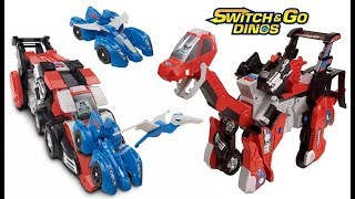 VTECH SWITCH amp GO DINOS BROK THE BRACHIOSAURUS SWITCH FROM DINO TO TRUCK MODE GIANT ROBOT DINOSAUR [upl. by Hadleigh859]