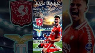 Fc twente vs Lazio save the date football fooballshorts footballnews soccer timnasindonesia [upl. by Bocock]