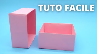 Comment faire une boite en papier origami Facile TUTO [upl. by Hakon]