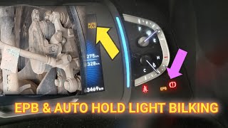 Electric Parking BrakeEPB amp Auto Hold not working EPB Auto Hold Parking brake light bilgking [upl. by Moscow]