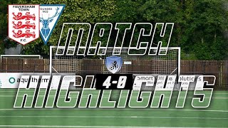 Highlights  Faversham Town 4 Erith amp Belvedere 0 [upl. by Nennarb]