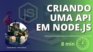 Criar uma API em NodeJs em 8 minutos [upl. by Wilhelm384]