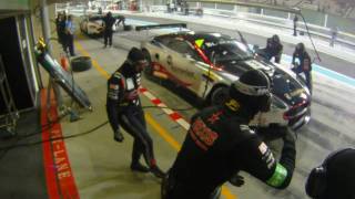 GT1 Abu Dhabi 2011 team Hexis AMR le Pit stop de la gagne [upl. by Eelreveb]