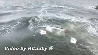 Drone captures capsizing boat amazing rescue [upl. by Eseilana]