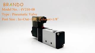 4V21008 NPT 52 Way Pilot Operated Electrical Air Solenoid Valve for Mask Making Machine [upl. by Ahsekel]