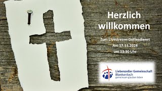 Gottesdienst am 17112024 mit Sascha Wössner [upl. by Goth]