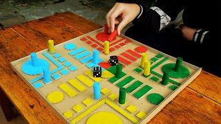 How To Make Parcheesi Game from Cardboard [upl. by Nirek951]