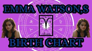 Emma Watsons birth astrology chart [upl. by Mariande237]