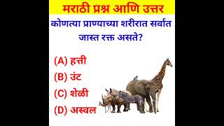 General knowledge in Marathi  Gk Quiz 2024  shorts marathigk [upl. by Darian]